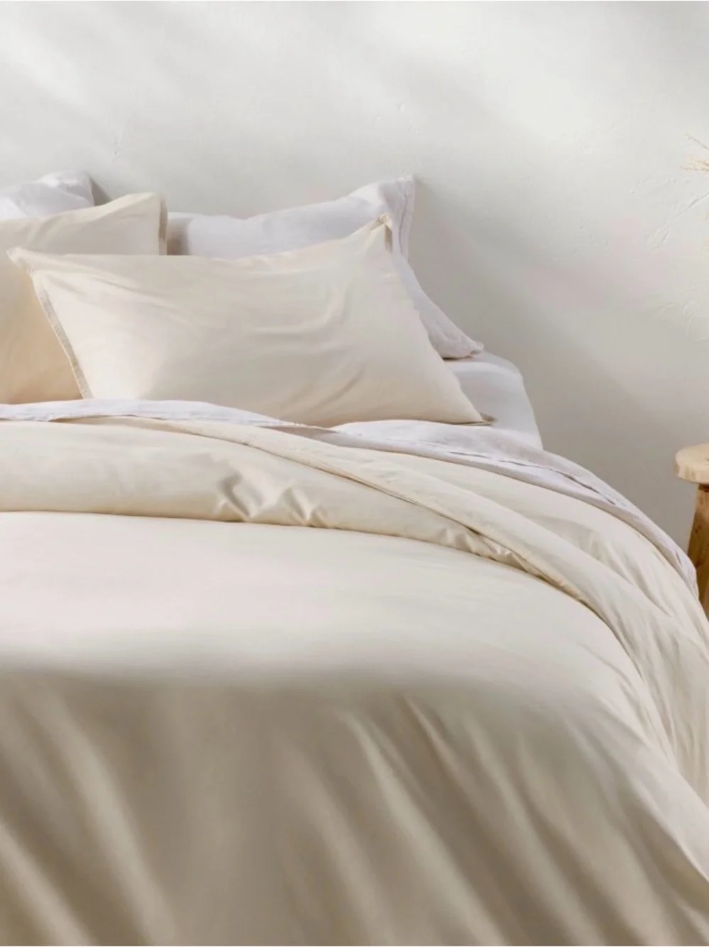 King Cotton Percale Duvet Set Natural - Casaluna™
